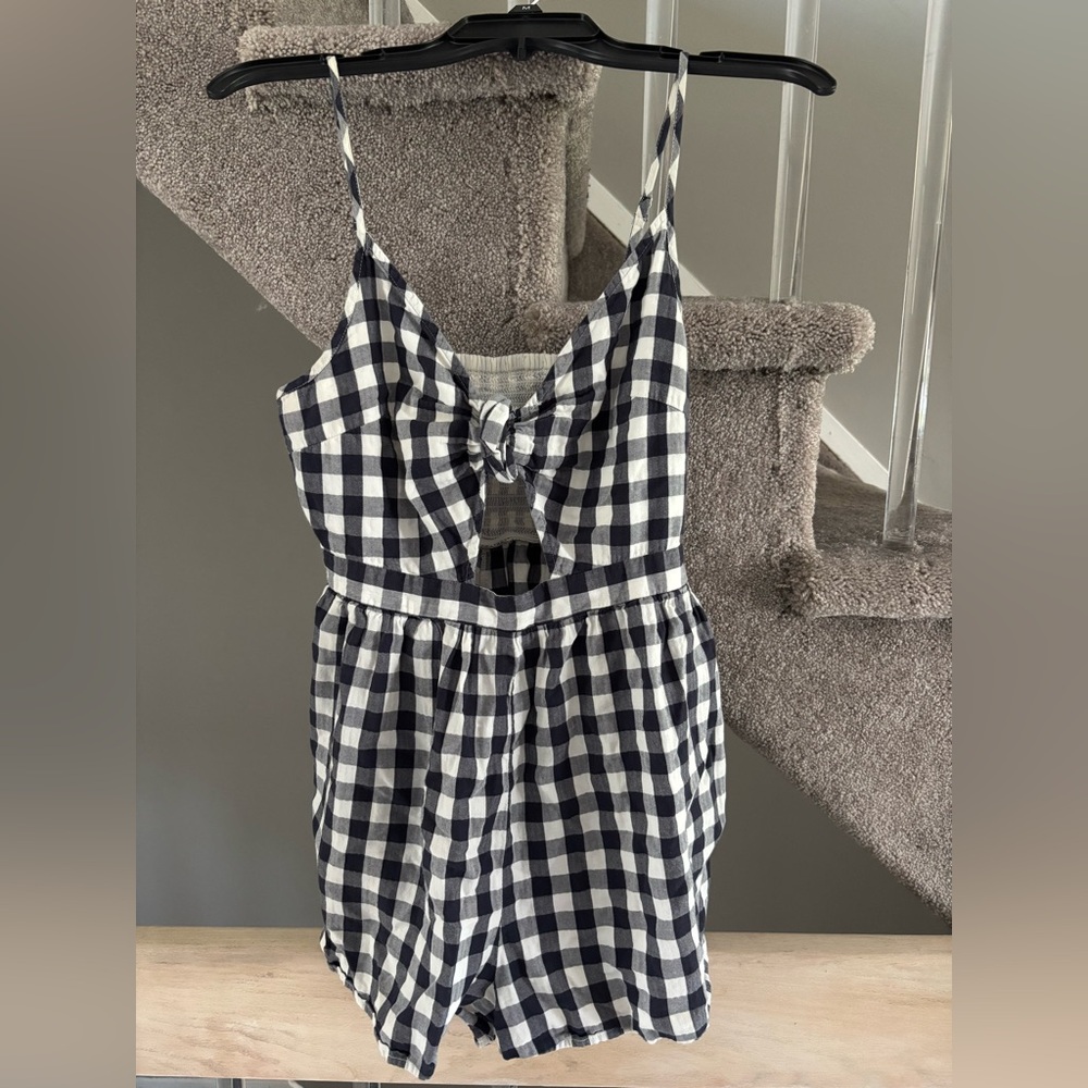 American Eagle Women’s Plaid Romper